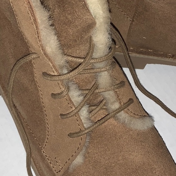 NIB UGG Quincy Sneaker Lave Up Booties - Tan - Size 7 - Picture 2 of 4